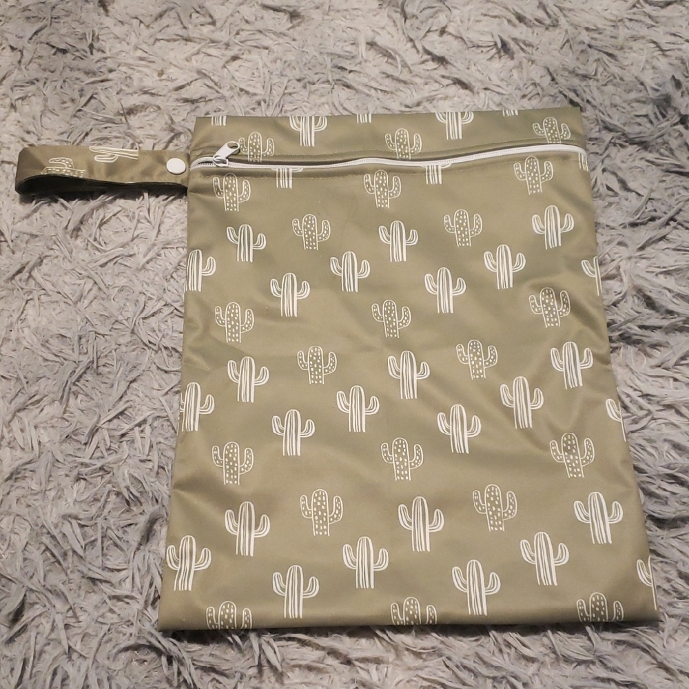 Cactus Print Wet Bag with Handle